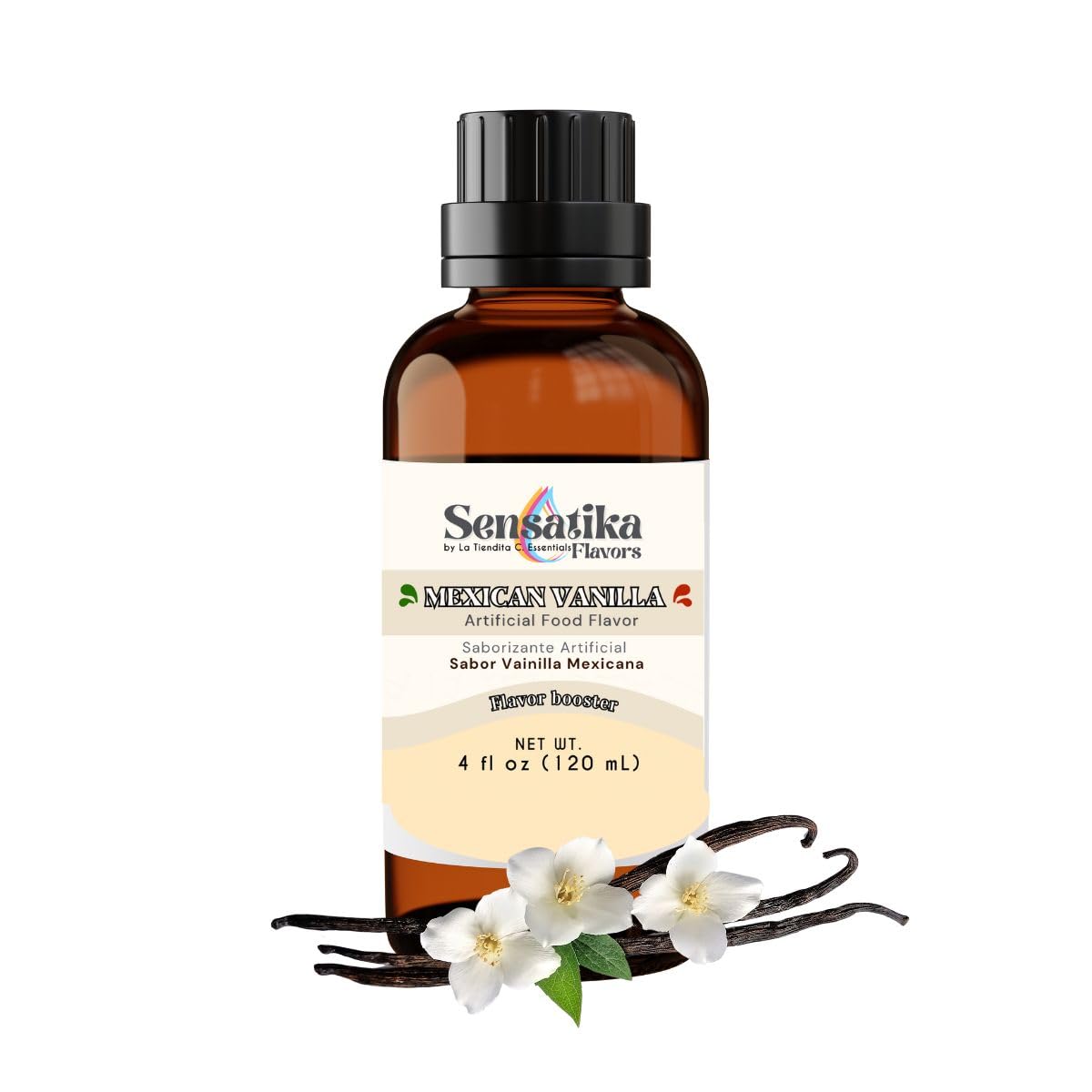 Amazon.com: Mexican Vanilla Flavor Sensatika 4 fl oz - Vanilla